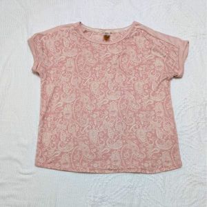 Lucky brand paisley blouse/tee